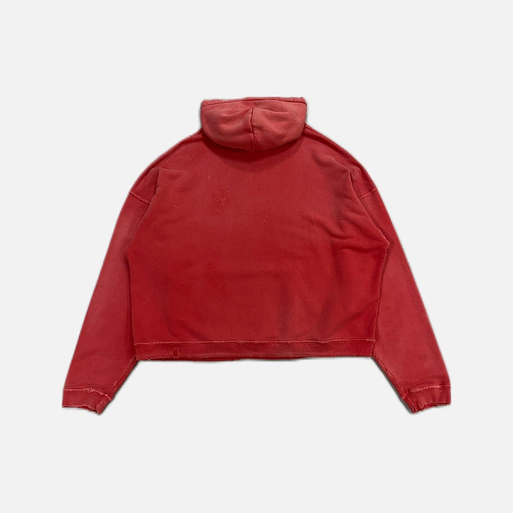 Enfants Riches Déprimés Big Hoodie in washed pink and red, view 2