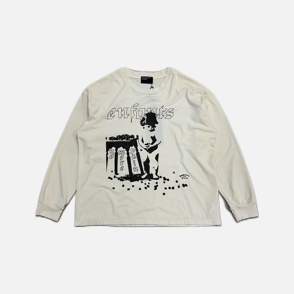 Enfants Riches Déprimés Cherries No More Pain long sleeve t-shirt in cream