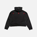 Load image into Gallery viewer, Enfants Riches Déprimés SADE Les Crimes De L'amour zip up hoodie in washed grey and red