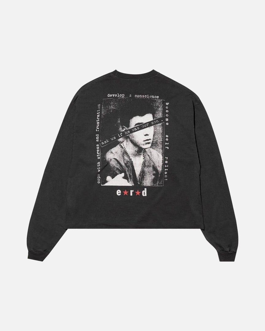 Enfants Riches Déprimés Teen Just Wanted Love Long Sleeve T-Shirt Faded Black - back