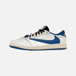 Load image into Gallery viewer, Fragment Design X Travis Scott X Air Jordan 1 Retro Low OG SP Sail Military Blue