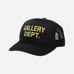 Load image into Gallery viewer, Gallery Dept. Logo Black Trucker Cap
