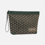 Load image into Gallery viewer, Goyard Conti Pouch Dark Green