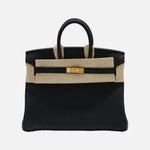 Load image into Gallery viewer, Hermès Birkin 25 in Black Togo with Gold Hardware