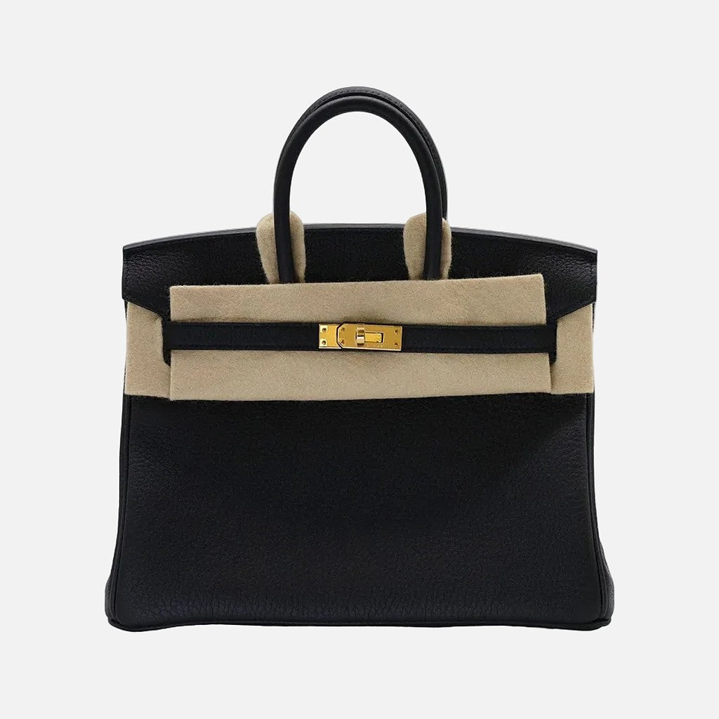 Hermès Birkin 25 in Black Togo with Gold Hardware