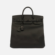 Hermes Sac Haut A Courroie 40 Monochrome VEAU EVERGRAIN-NOIR 'So Black'