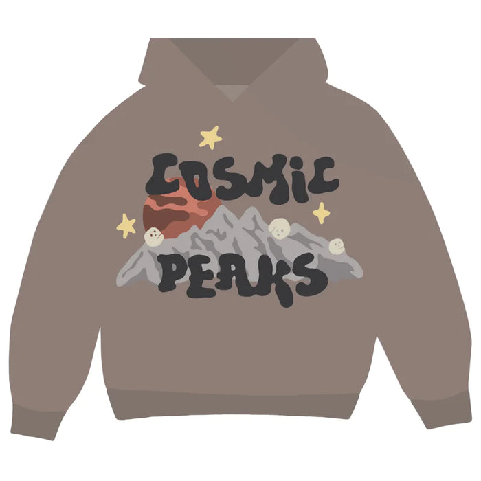 BROKEN PLANET MARKET COSMIC PEAKS CINDER BROWN HOODIE
