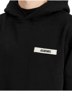 Load image into Gallery viewer, Jacquemus Gros Grain Logo Hoodie Black - view 4