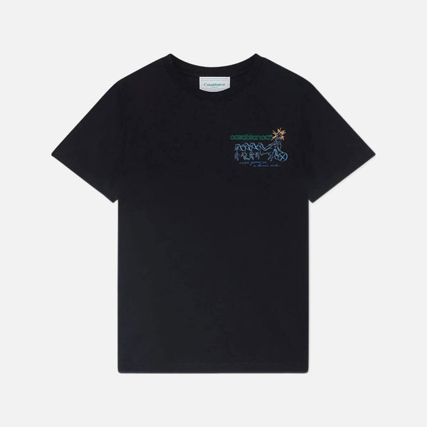 Casablanca Pentathlon T-Shirt Black