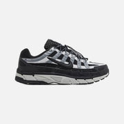 Nike P-6000 Premium sneaker in dark anthracite mesh with smoke grey leather overlays and metallic accents