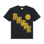 Load image into Gallery viewer, Rhude Collegiate Crest T-Shirt in Vintage Black