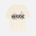Load image into Gallery viewer, Rhude Rhude Regatta Club Tee In Vintage White/ Black/ GreenT-ShirtsRhudeDPUS Designer Outlet8053298018662XSRhude Rhude Regatta Club Tee In Vintage White/ Black/ Green