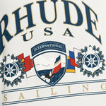 Load image into Gallery viewer, Rhude Usa Sailing Icon Tee In Vintage White/ BlackRhudeDPUS Designer Outlet8053298019089XSRhude Usa Sailing Icon Tee In Vintage White/ Black
