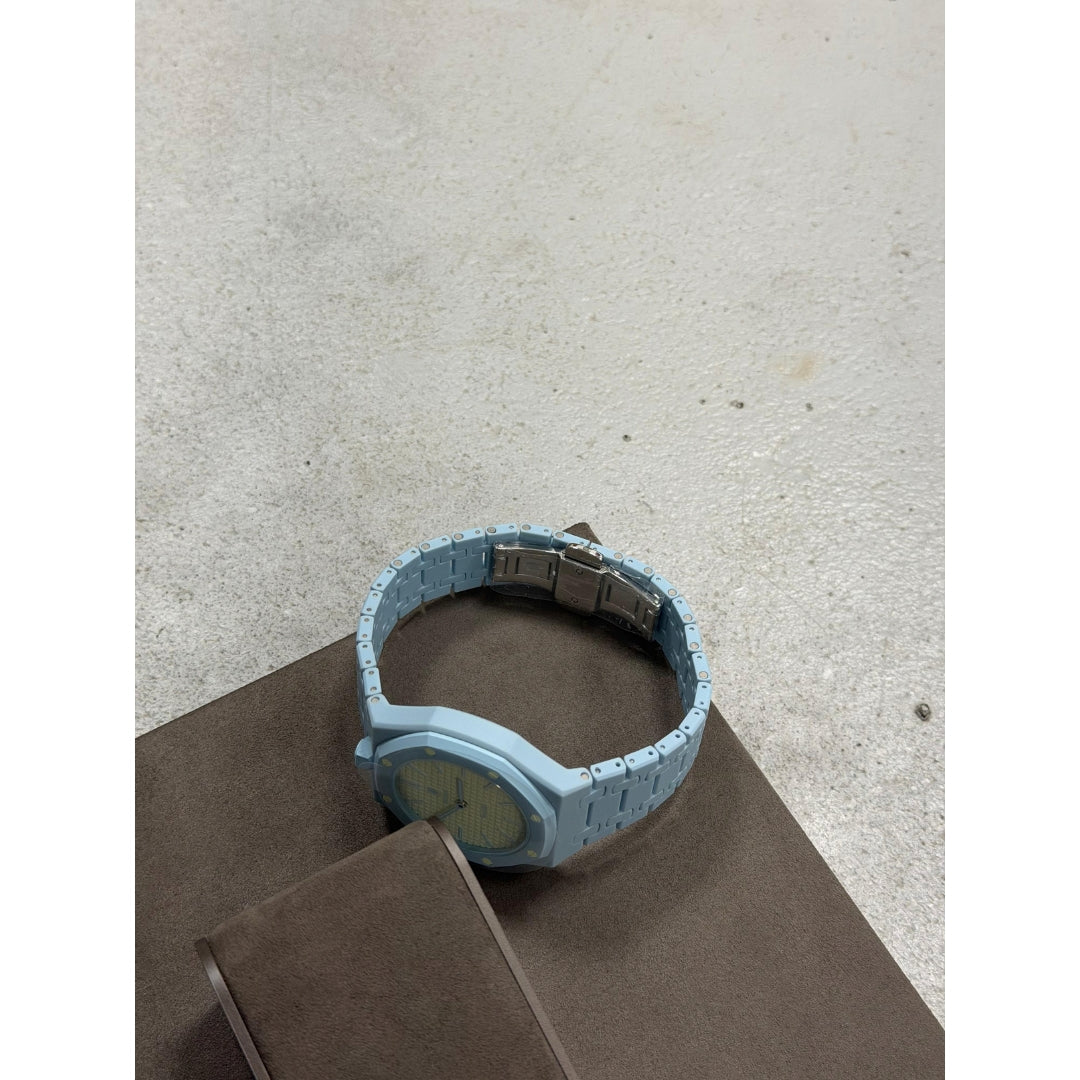 Wrist Strap for Swatch x Audemars Piguet Royal Pop Blaue Acht, photographed