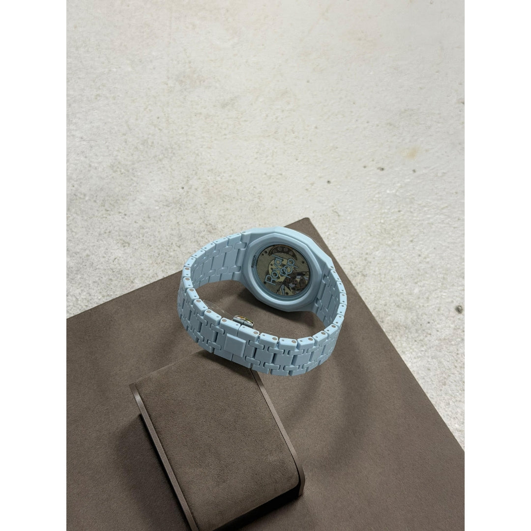 Wrist Strap for Swatch x Audemars Piguet Royal Pop Blaue Acht, photographed
