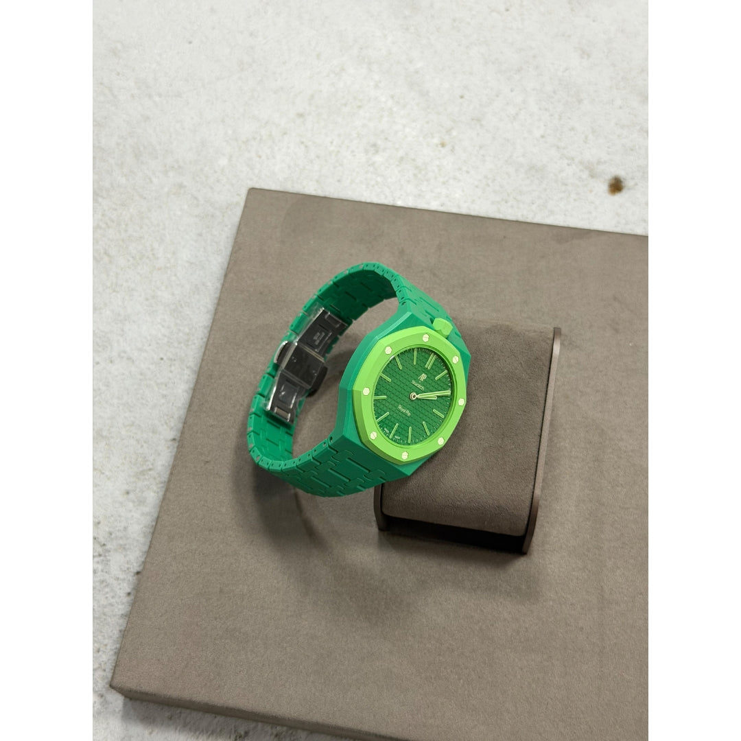 Wrist Strap for Swatch x Audemars Piguet Royal Pop Green Eight, photographed