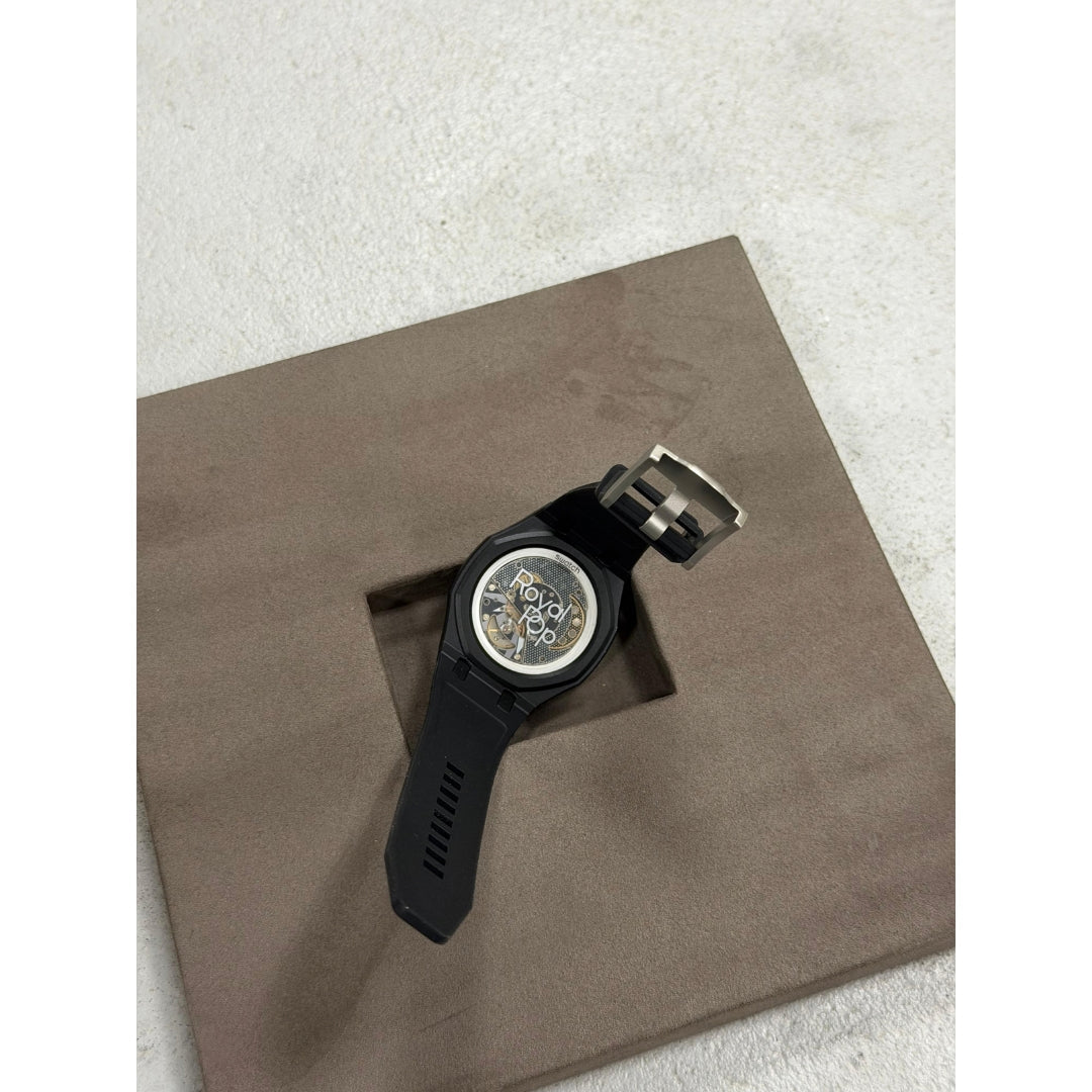 Wrist Strap for Swatch x Audemars Piguet Royal Pop Ocho Negro, photographed