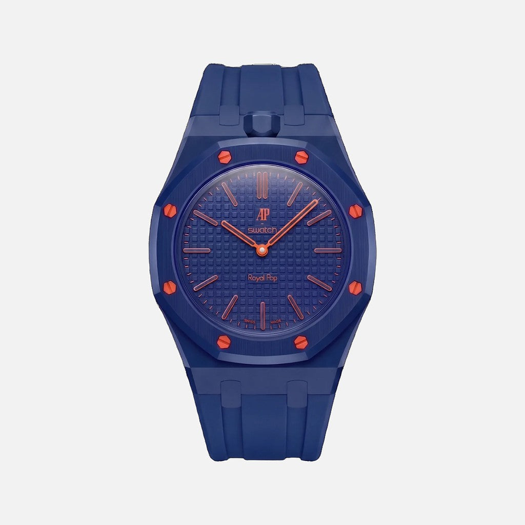Wrist Strap for Swatch x Audemars Piguet Royal Pop Orenji Hachi, Rubber
