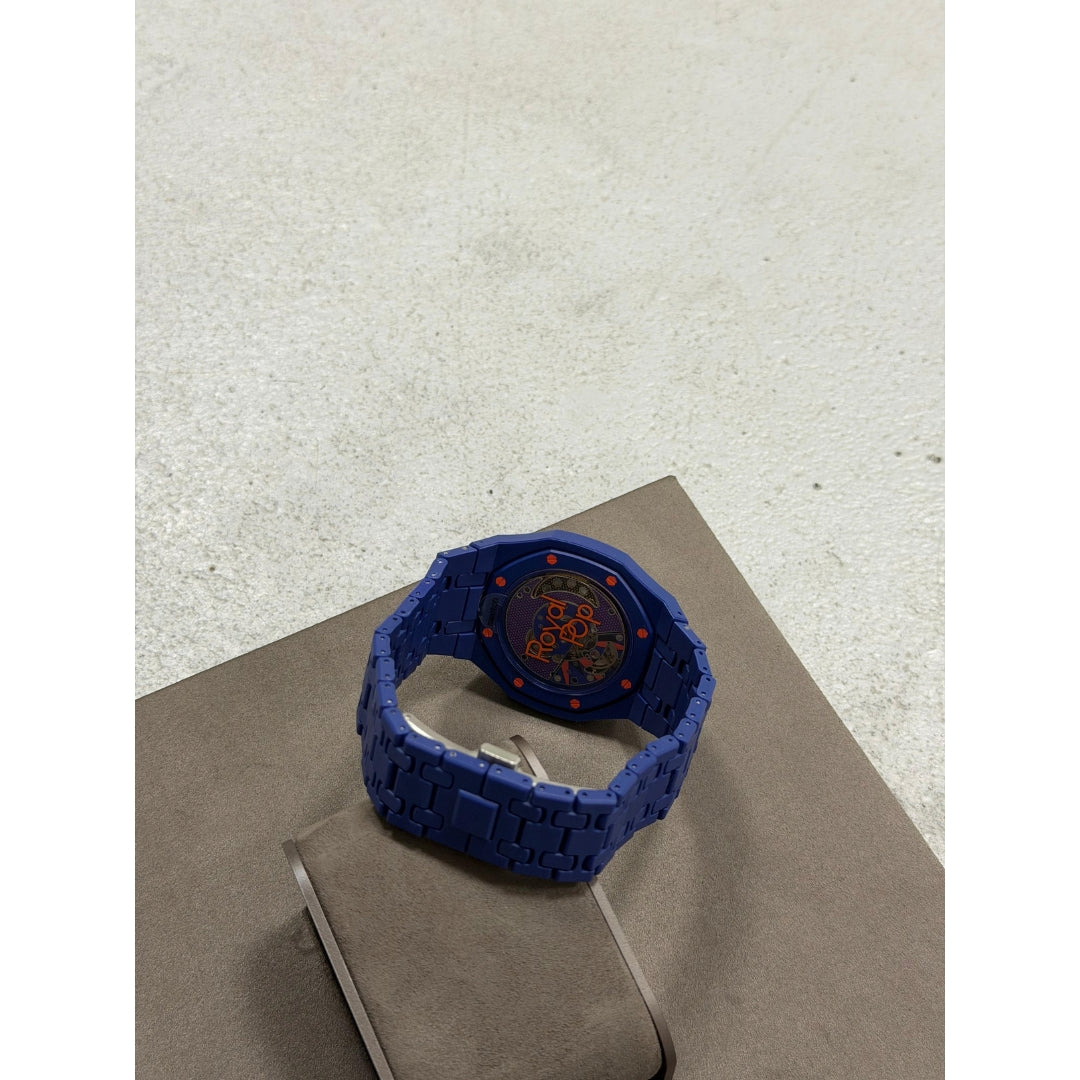 Wrist Strap for Swatch x Audemars Piguet Royal Pop Orenji Hachi, photographed