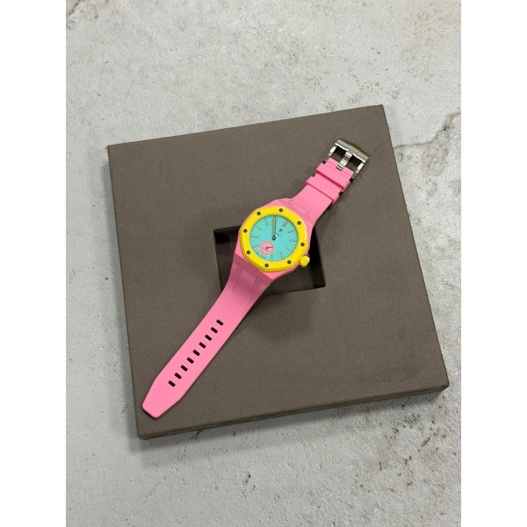 Wrist Strap for Swatch x Audemars Piguet Royal Pop Otg Roz, photographed