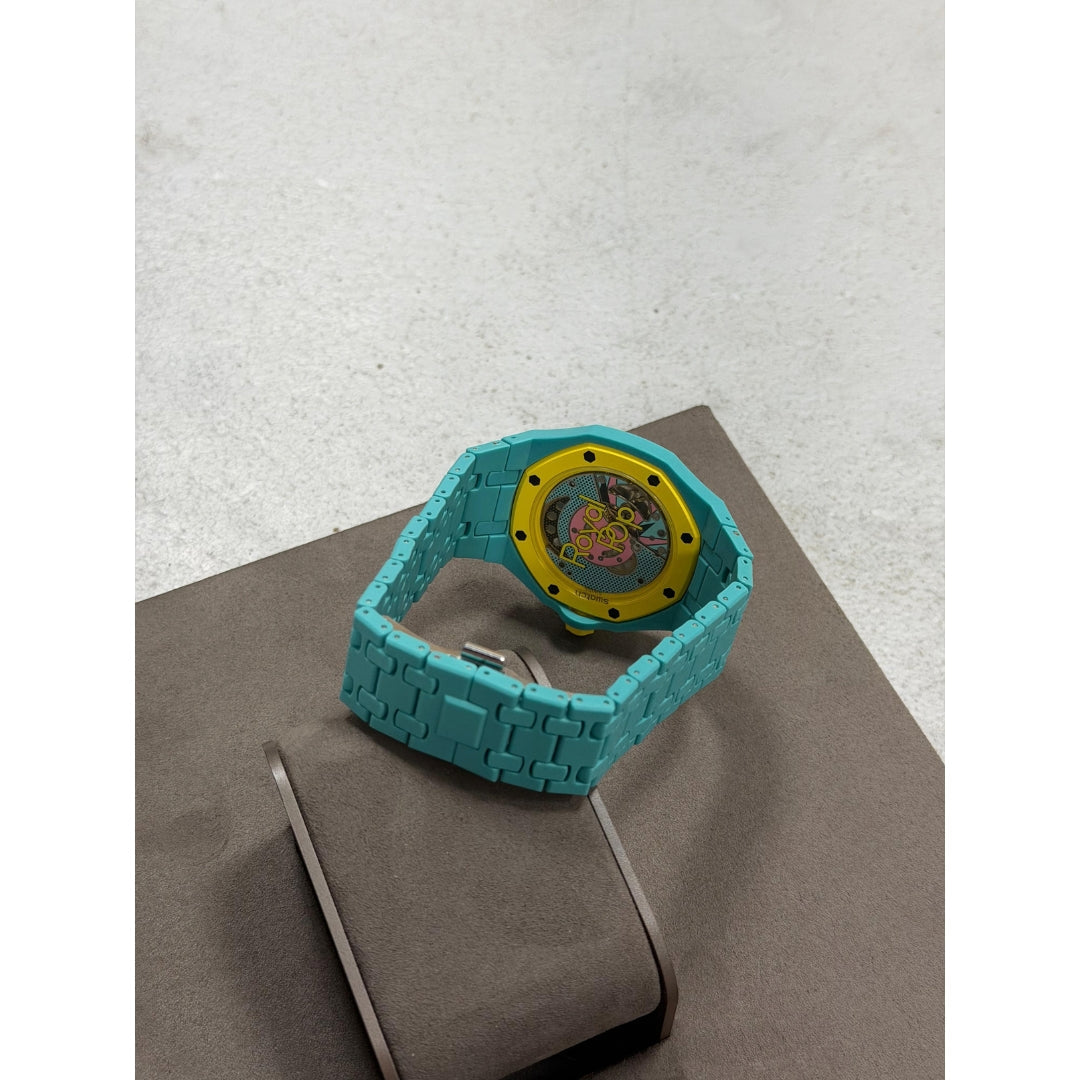 Wrist Strap for Swatch x Audemars Piguet Royal Pop Otg Roz, photographed