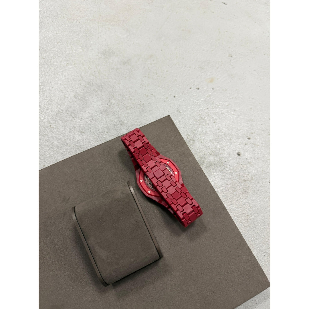 Wrist Strap for Swatch x Audemars Piguet Royal Pop Otto Rosso, photographed