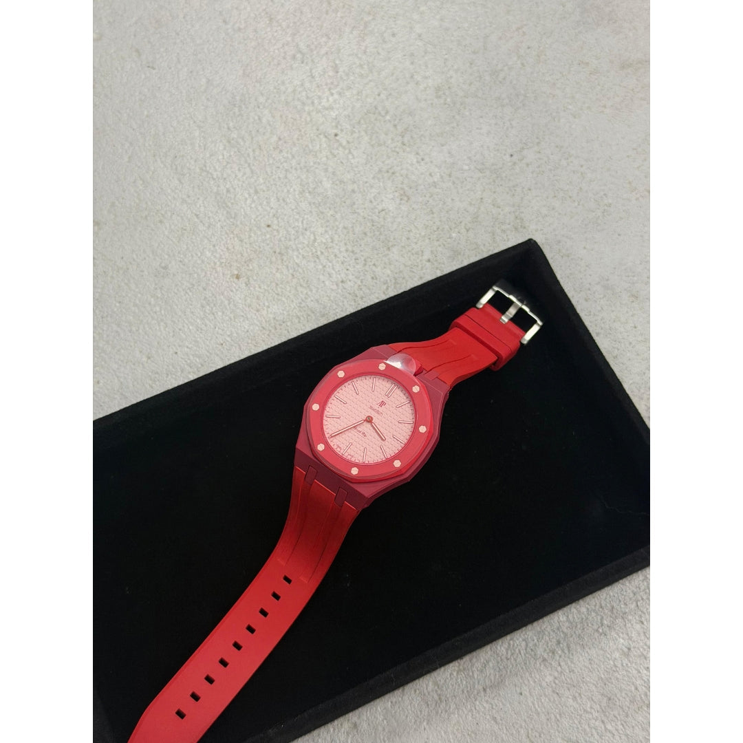 Wrist Strap for Swatch x Audemars Piguet Royal Pop Otto Rosso, photographed