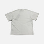Load image into Gallery viewer, Satoshi Nakamoto distressed and bleached stencil t-shirt in white, view 2
