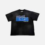 Load image into Gallery viewer, Satoshi Nakamoto distressed Don't Forget To Smile T-shirt in black/grey