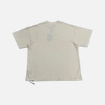 Load image into Gallery viewer, Satoshi Nakamoto Distressed Explicit T-shirt in cream, view 2