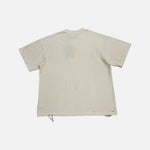 Load image into Gallery viewer, Satoshi Nakamoto distressed Total Freedom t-shirt in white and cream, view 2
