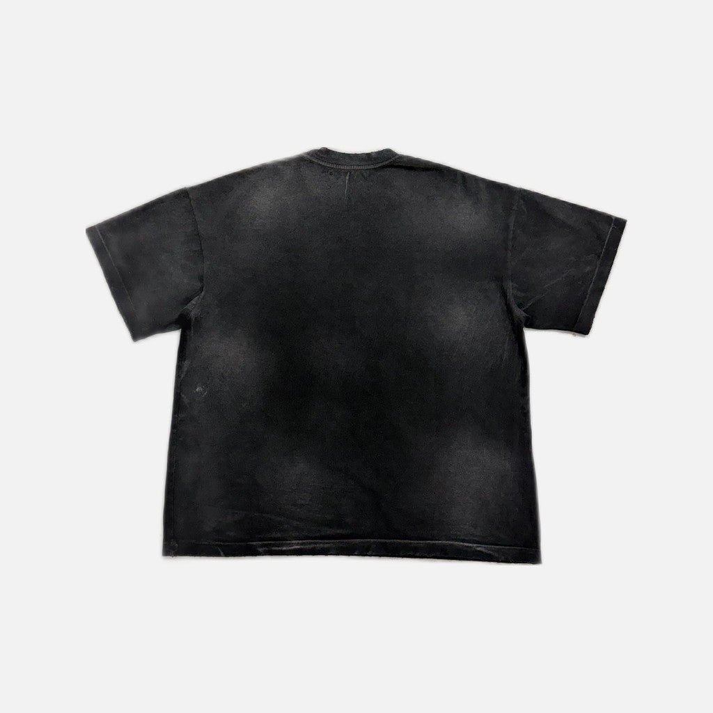 Satoshi Nakamoto Escape Reality t-shirt in black with blue detailing, view 2
