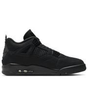 Air Jordan 4 Retro Black Cat sneakers in black suede with black netting and black midsole