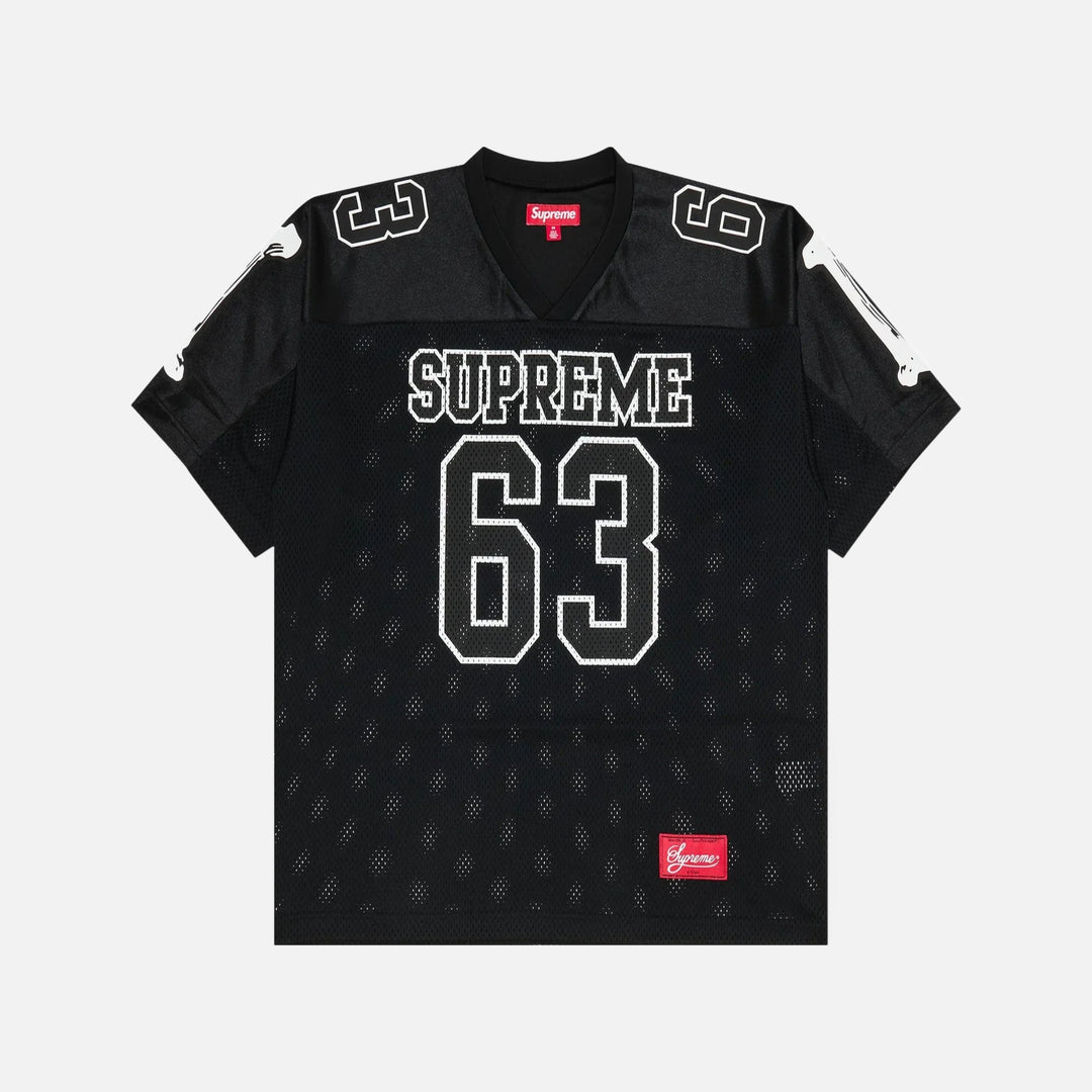 Supreme Bones Black Football Jersey