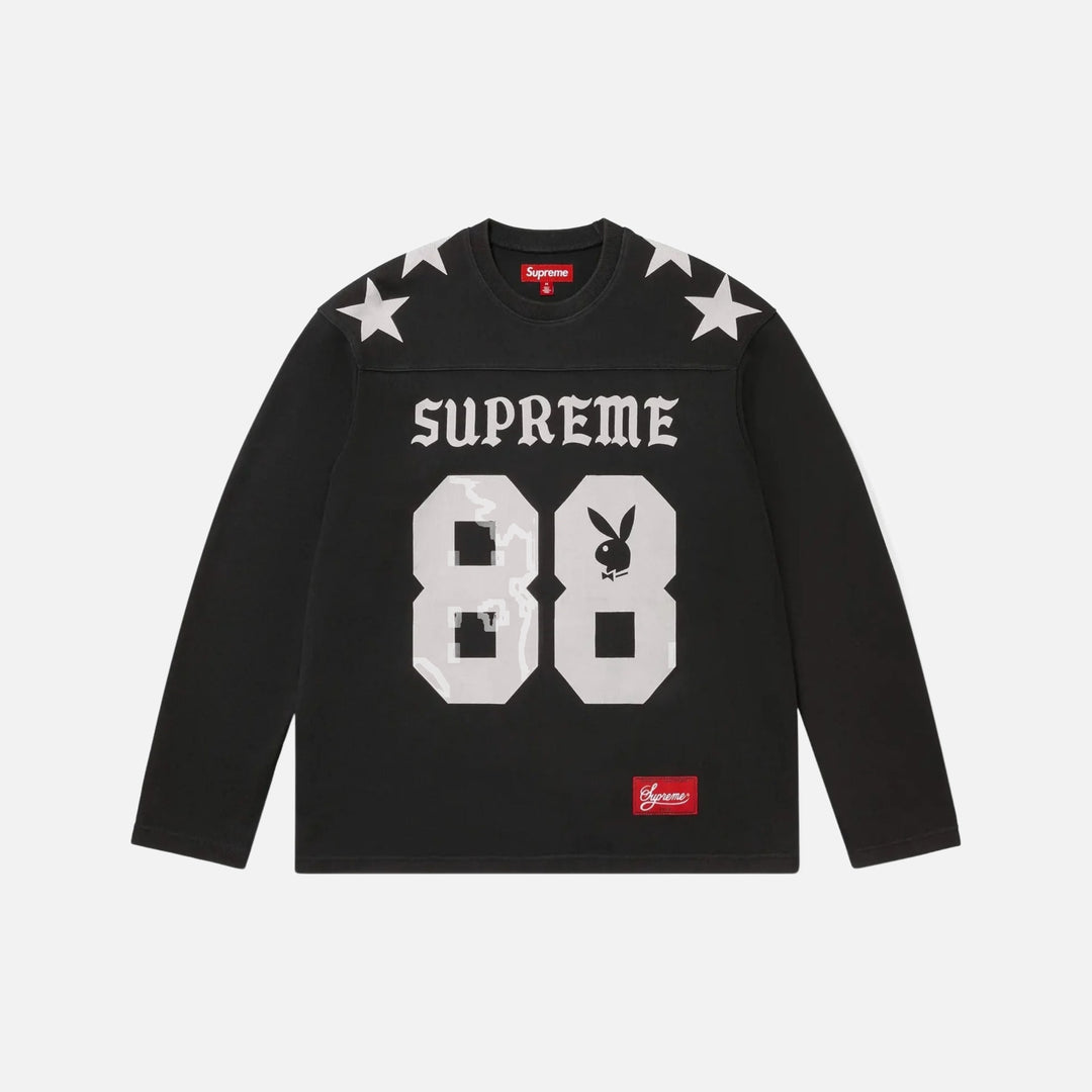 Supreme x Playboy L/S Black Football Top (SS26)
