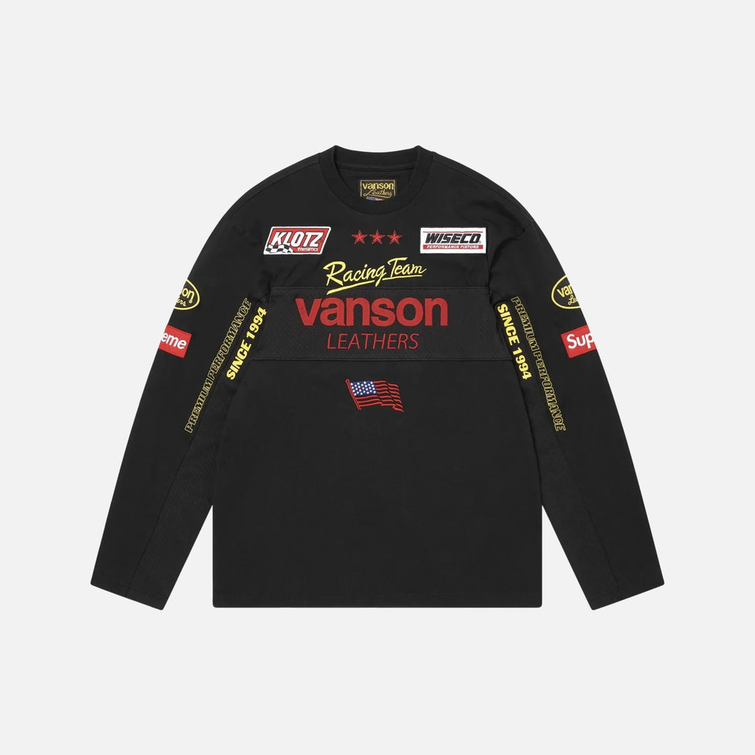 Supreme x Vanson L/S Black Top (SS26)