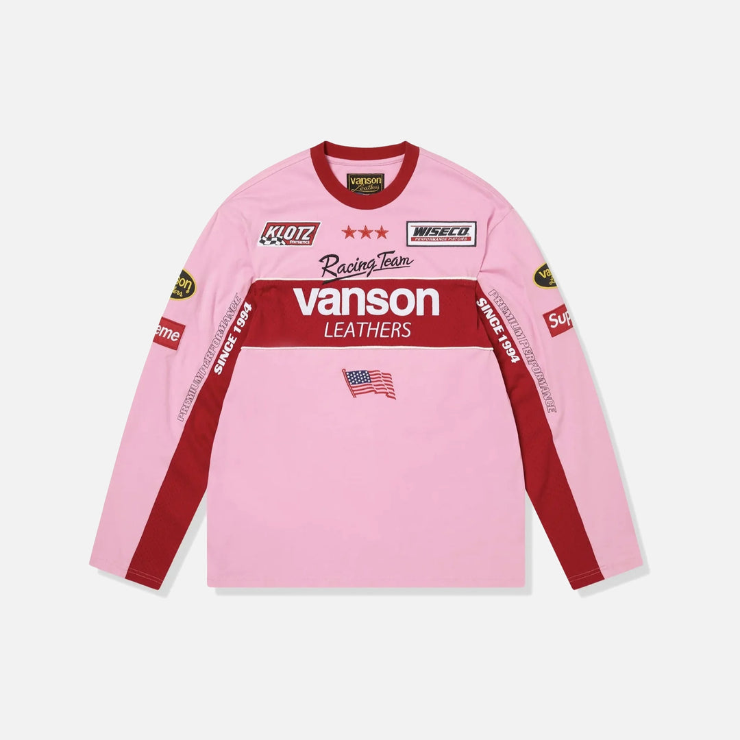 Supreme x Vanson L/S Pink Top (SS26)