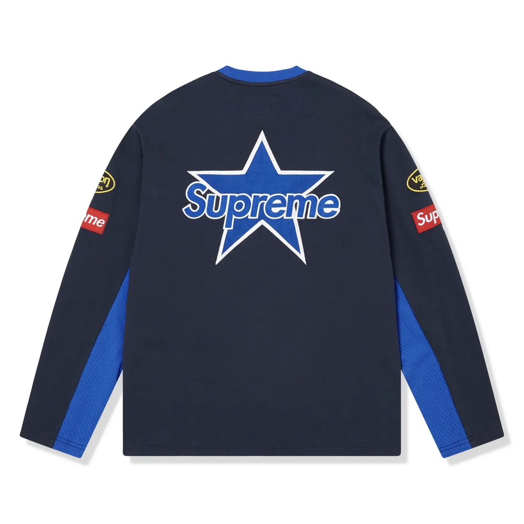 Supreme x Vanson L/S Navy Top (SS26)