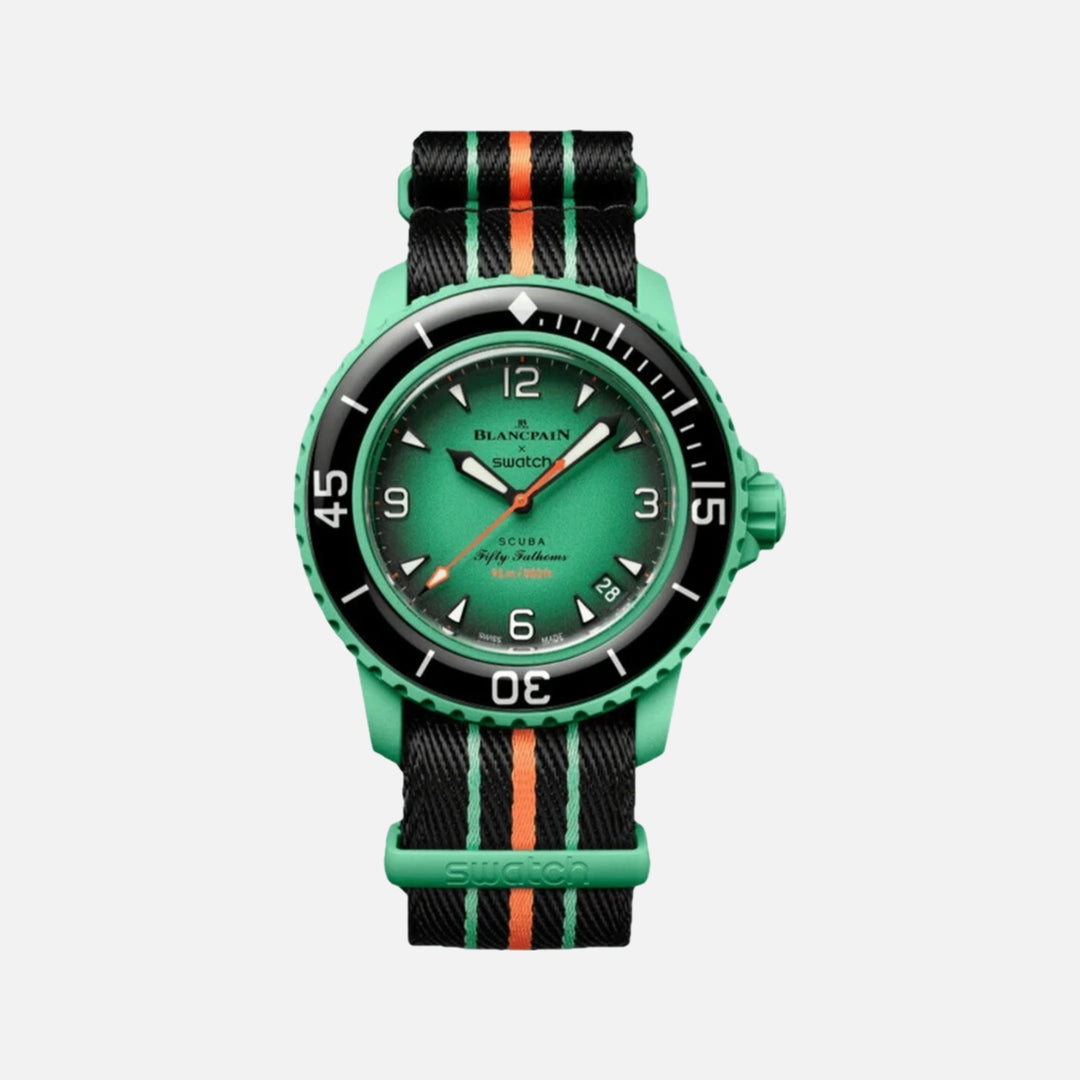 Swatch X Blancpain Bioceramic Scuba Fifty Fathmos Indian Ocean