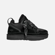 UGG Lowmel Trainer in black ballistic canvas mesh and suede with a sugarcane outsole