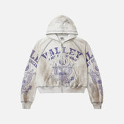 Valley Dreams - Vale Forever Army Zip Up 'Dirt Grey'