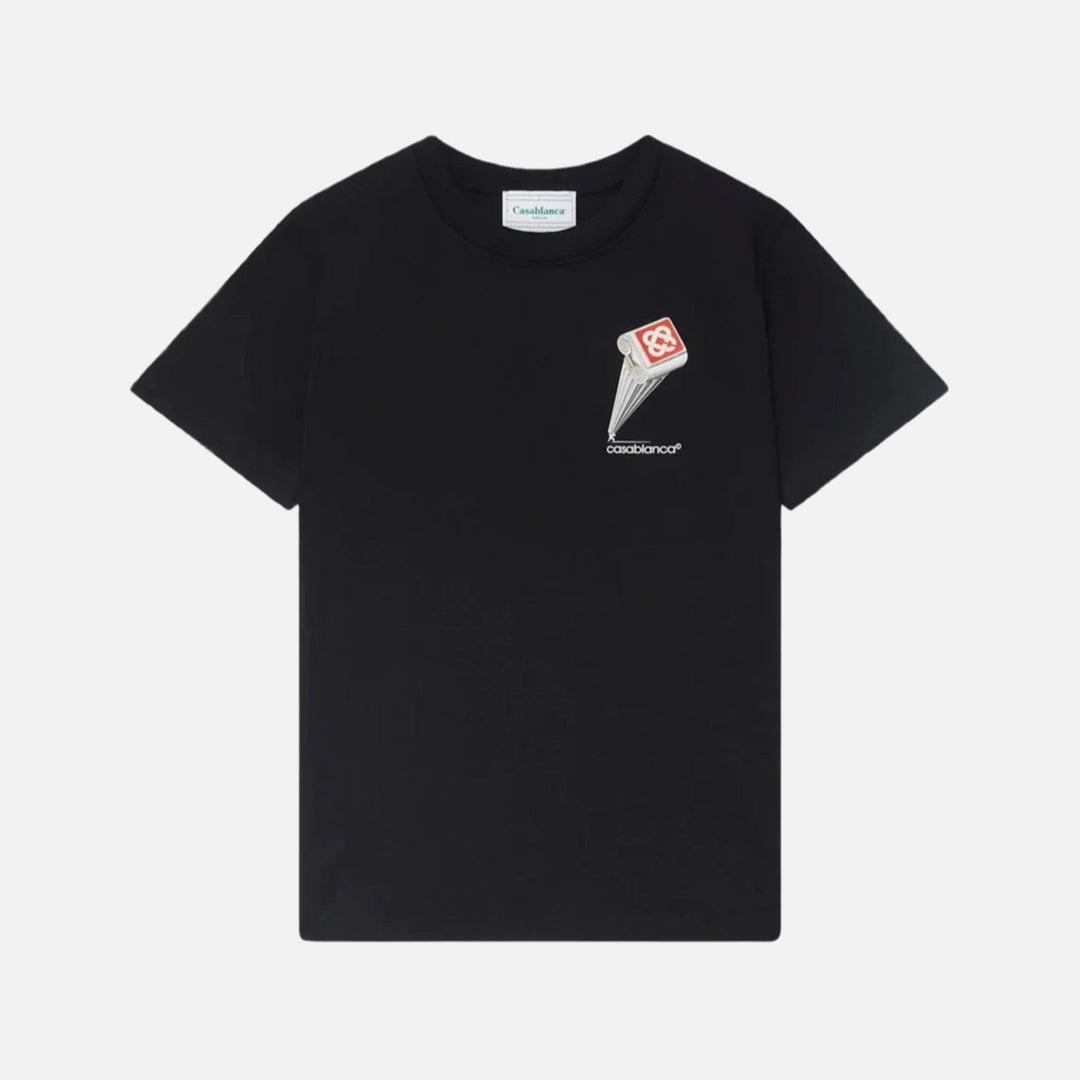 Casablanca Leaning Column Tee Black - view 1