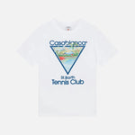 Load image into Gallery viewer, CASABLANCA ST. BARTH TENNIS CLUB ICON SHORT SLEEVE T‑SHIRT WHITE - view 1