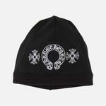Load image into Gallery viewer, Chrome Hearts Biker Thermal Horseshoe Beanie Black - front