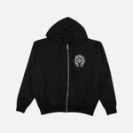 Load image into Gallery viewer, Chrome Hearts Los Angeles Horseshoe Zip Up Hoodie Black - front