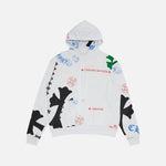 Load image into Gallery viewer, Chrome Hearts Stencil Multi Mania Horseshoe Hoodie White/Multi - front