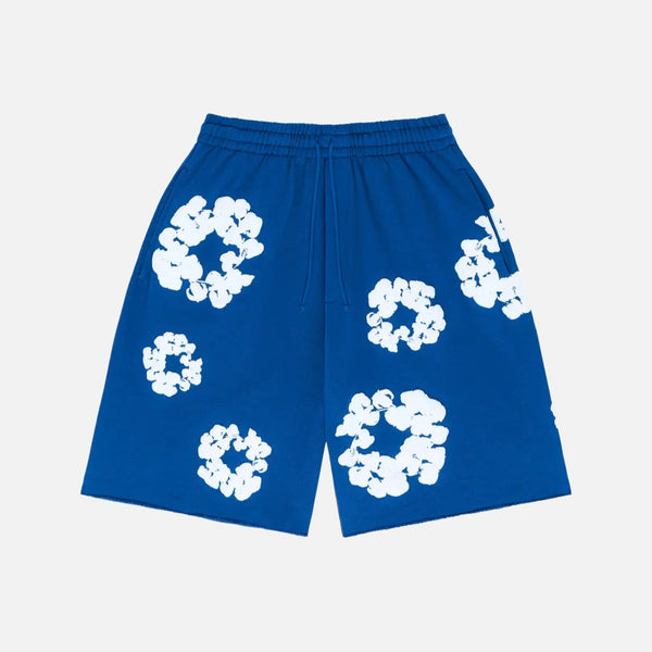 Denim Tears The Cotton Wreath Sweatshorts Royal Blue - view 1