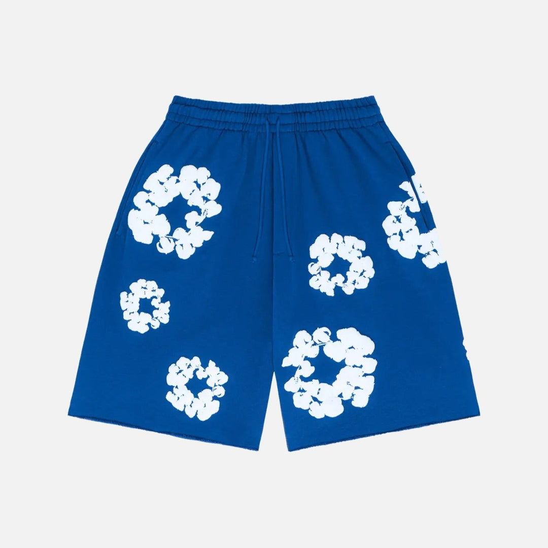 Denim Tears The Cotton Wreath Sweatshorts Royal Blue - view 1