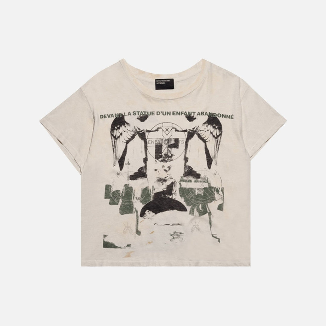 Enfants Riches Déprimés Nun Kicks Baby T-Shirt Dirty White - front
