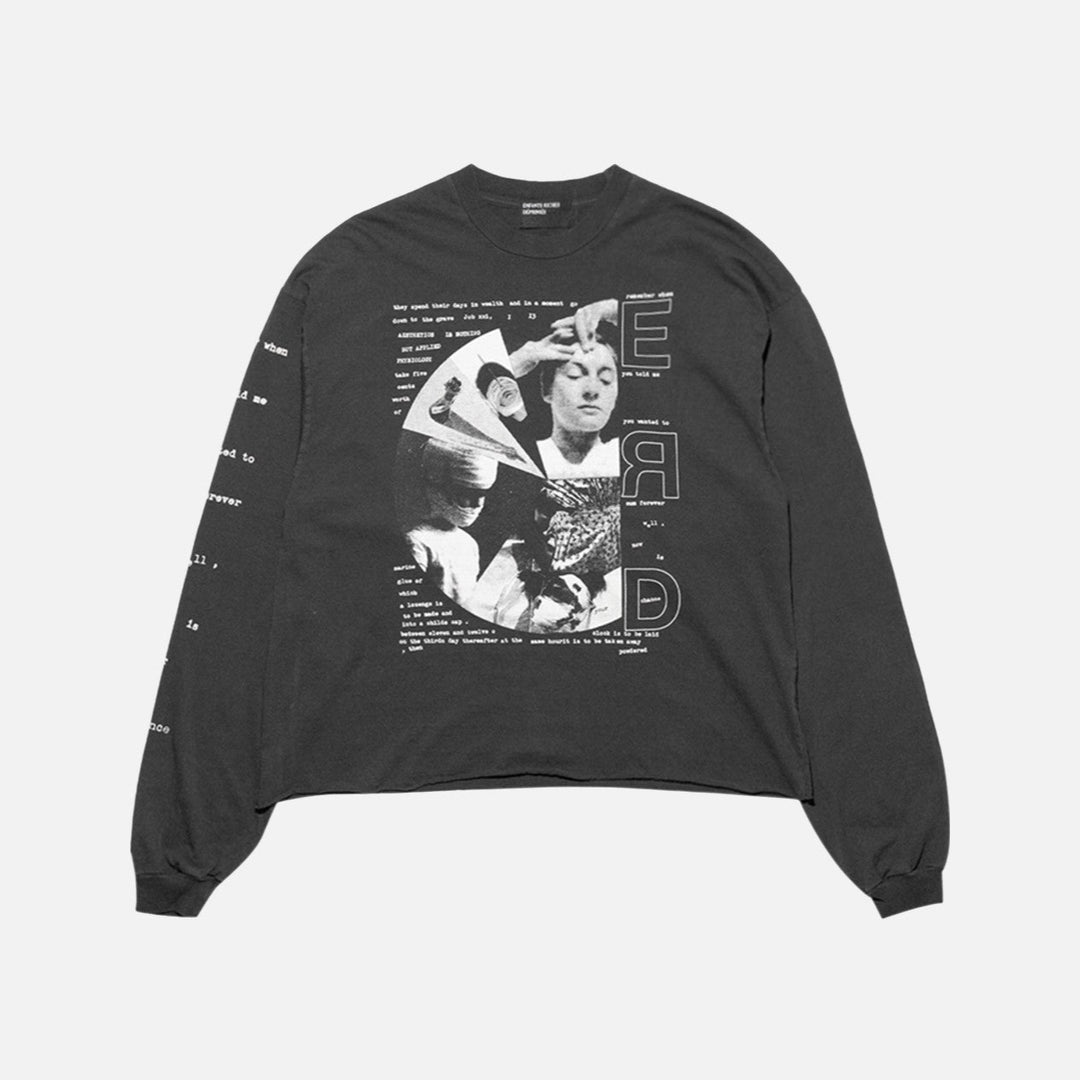 Enfants Riches Déprimés Remember When Long Sleeve T-Shirt Faded Black - front